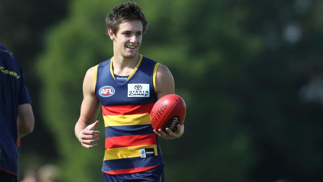 A young Jack Gunston at Adelaide training in 2011. Picture: Calum Robertson