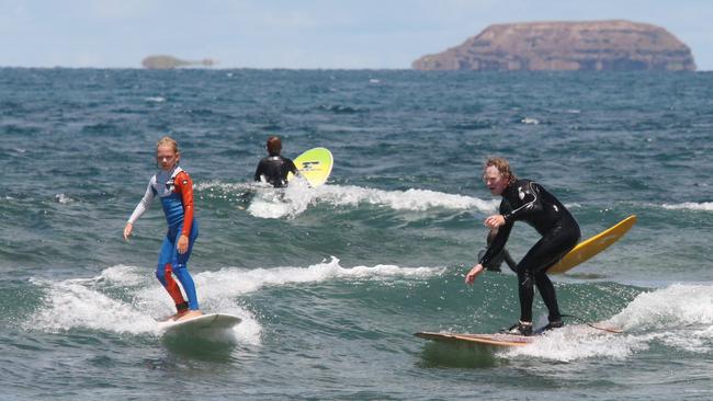 Pt Leo is popular with members of the local Maladiction long board club.