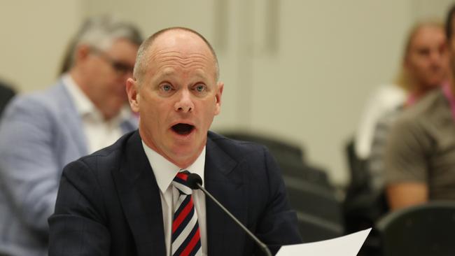 Former Brisbane City Council Lord Mayor Campbell Newman, who promised an overpass for the Lindum level crossing. Picture: Annette Dew