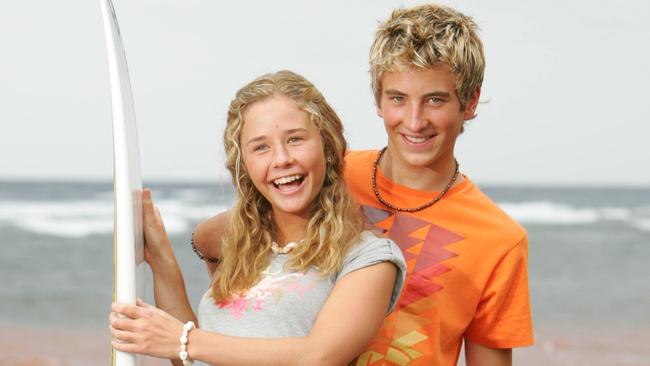 Ryan Corr with Sophie Luck on Blue Water High 2.