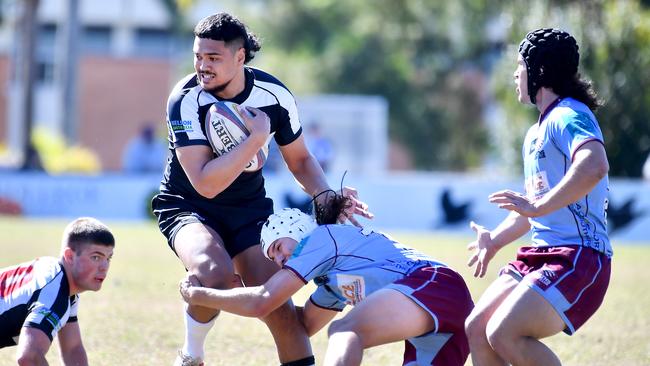 Action in the Colts 1 club rugby union between Souths and Norths. Saturday June 25, 2022. Picture, John Gass