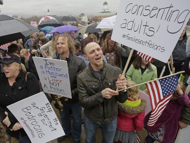 ‘sister Wives Protest In Salt Lake City Utah To Be Polygamous Au — Australias 0923