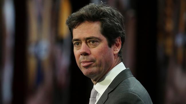 The public no longer know what AFL CEO Gillon McLachlan takes home each year. Picture: AAP/David Crosling