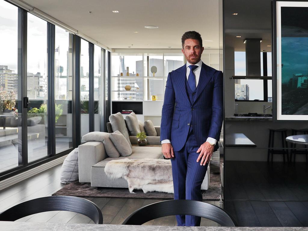 Property developer Jonathan Hallinan says he had to be willing to sacrifice everything to amass his fortune of $866 million. Picture: Aaron Francis/The Australian