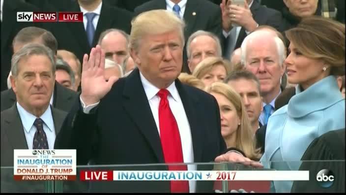 Donald Trump officially sworn in as the 45th President of the United States                                                                                                                   