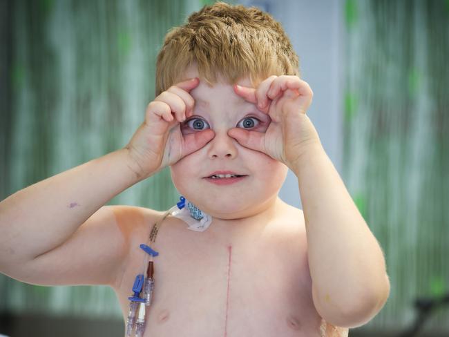 Xavier was ‘ready and roaring to go’ to school before falling ill. Picture: David Caird