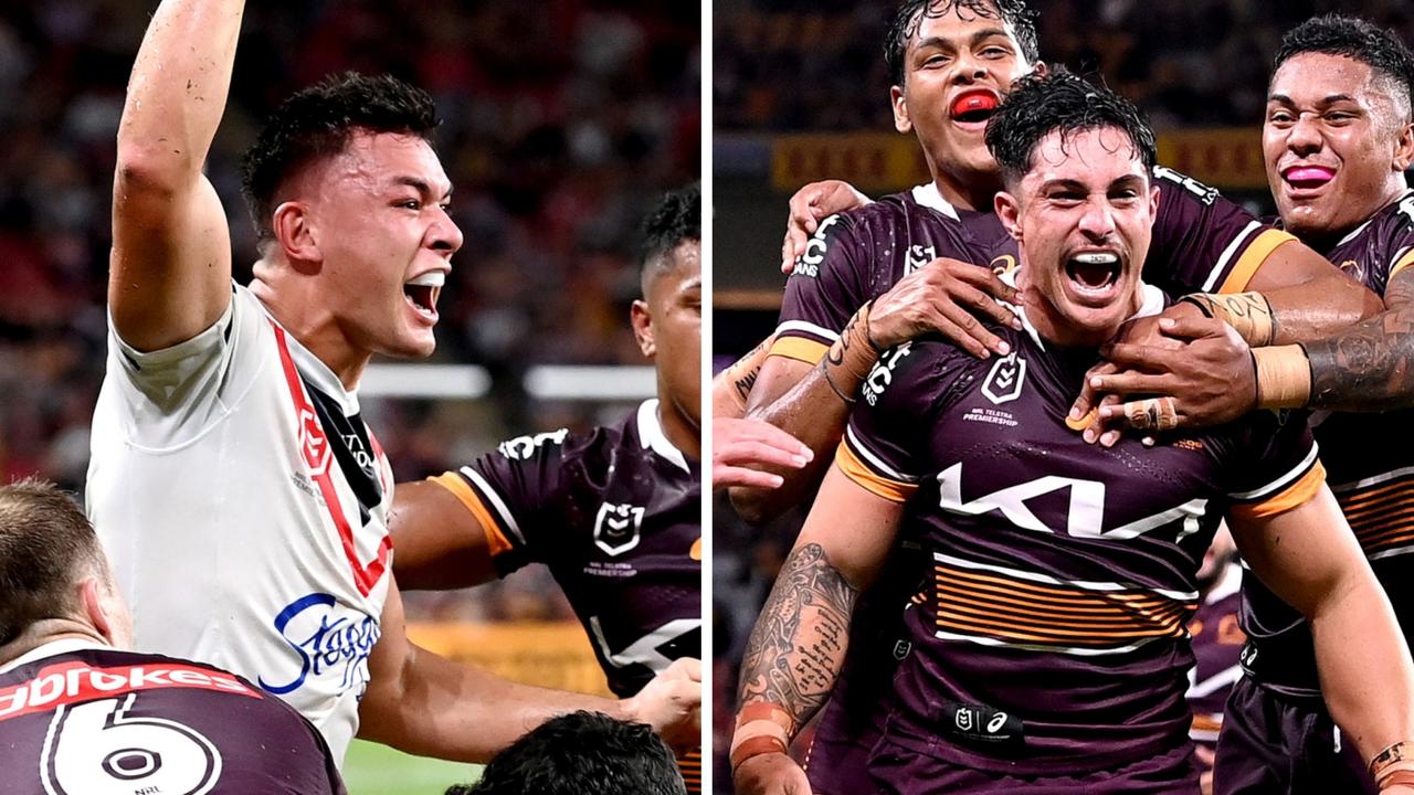 Joey Manu and Kotoni Staggs stole the show in a tight tussle between the Roosters and Broncos.