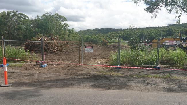 Clearing at the site.