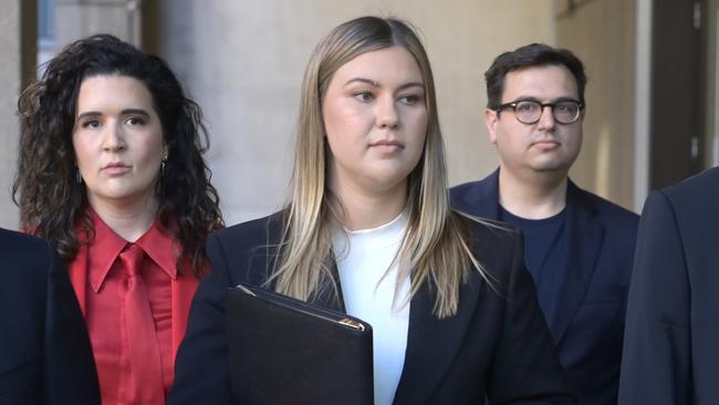 Brittany Higgins arrives at Federal Court. Picture: NCA NewsWire / Jeremy Piper