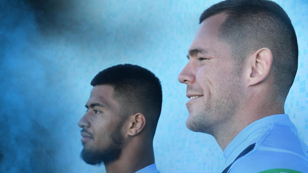 Blues giants Payne Haas and David Klemmer are sharing a room in the NSW camp