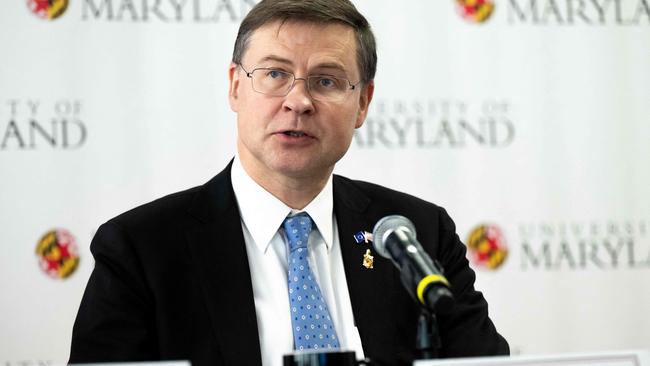 European Commission Executive Vice President Valdis Dombrovskis. Picture: Saul Loeb