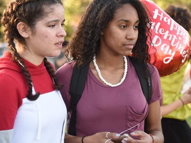 The shooting at Marjory Stoneman Douglas High School happened on Valentine’s Day. Picture: AFP