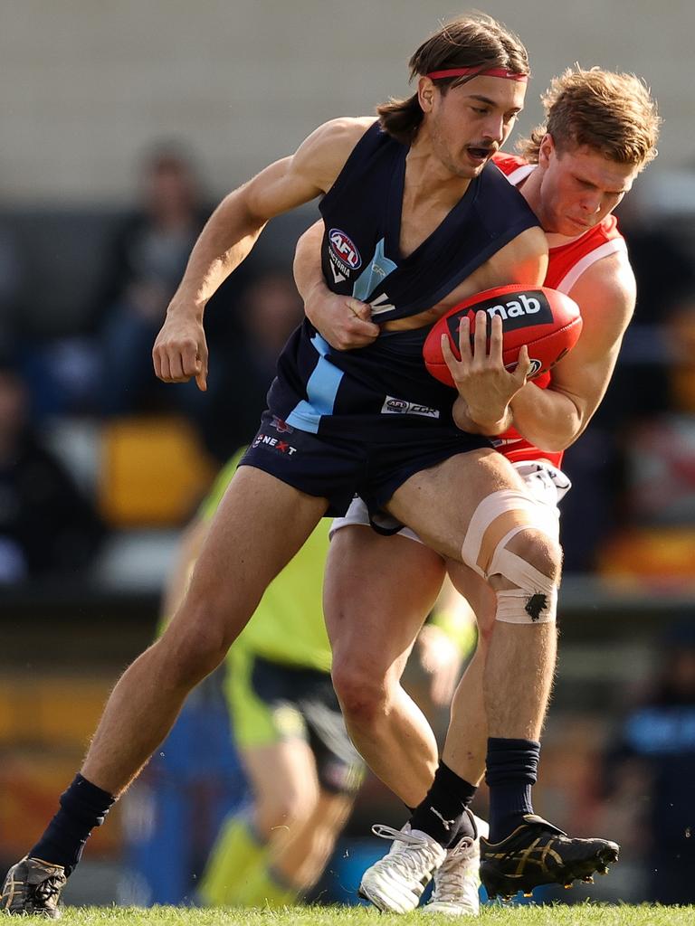 Nankervis in action for Vic Metro in June’s trial match. Picture: Martin Keep/AFL Photos