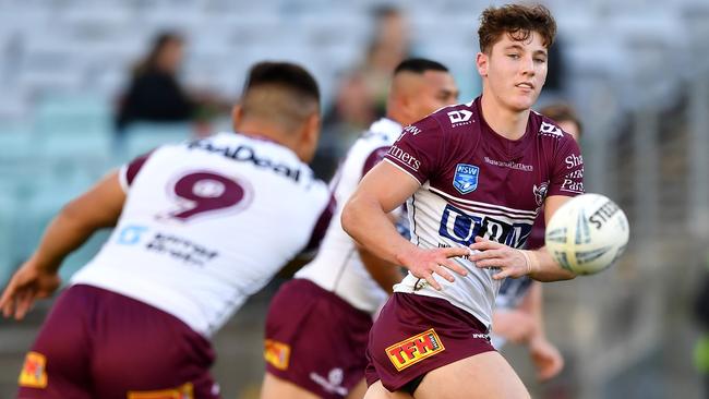 Manly youngster Jamie Humphreys will play for the Sea Eagles on Friday. NRL Imagery