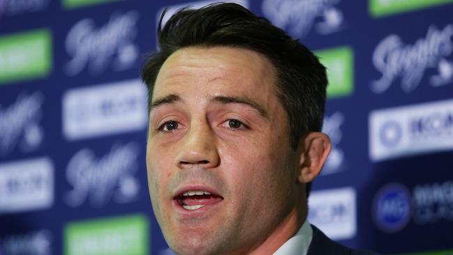 Cooper Cronk was rested for the clash against the Knights. Picture: Brett Costello