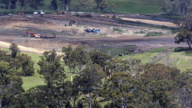 Brightsides Composting Plant owned by Jenkins Hire at Plenty near the Plenty River. Picture Chris Kidd