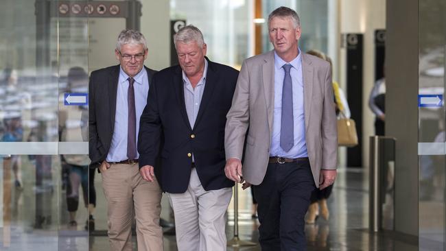 Neill, John and Denis Wagner have won their case against the Nine Network. Picture: AAP Image/Glenn Hunt