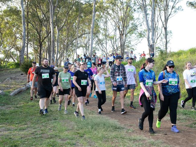 Start of the 5km Hike for Homeless. The Base Services, Hike for Homeless held at Jubilee Park. October 19th, 2024