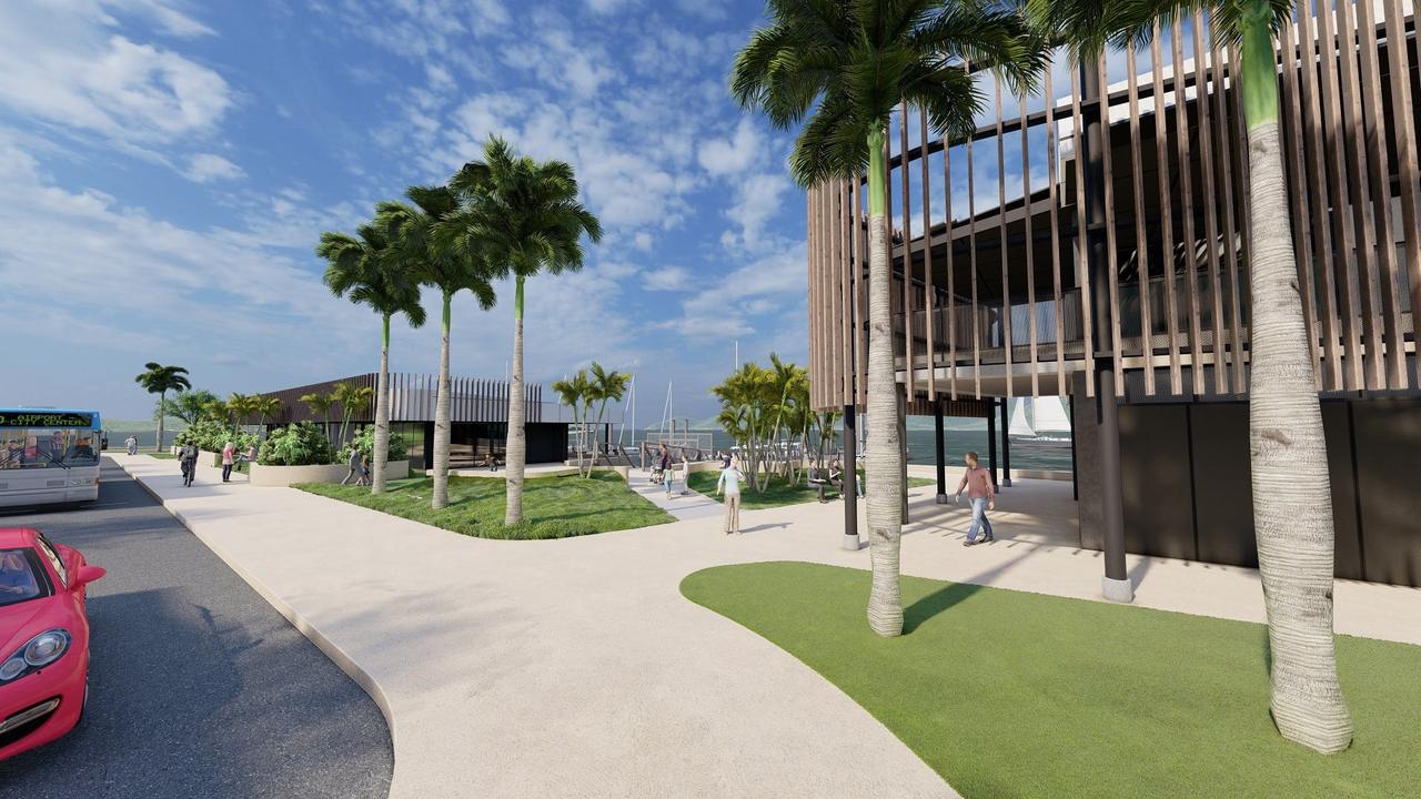 Artist's impression of the proposed Shute Harbour Terminal and Operator Building. Picture: Whitsunday Regional Council