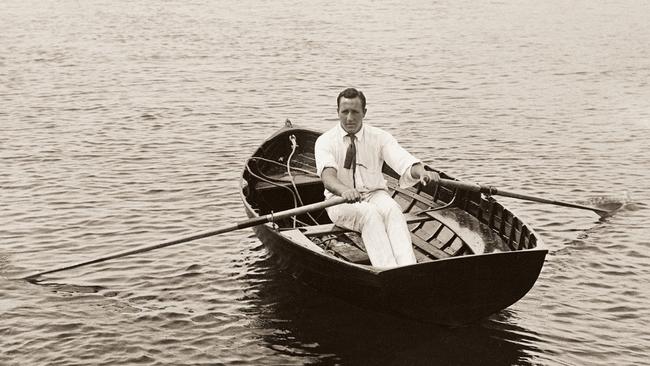 Australian Olympic gold medallist Cecil Healey on Port Hacking on October 16, 1904. Picture: State Library of NSW.