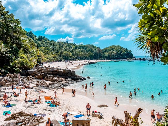 Freedom Beach is a popular bay in Phuket, Thailand.
