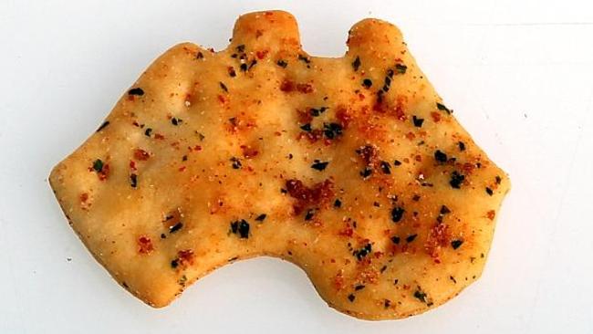 Arnott’s Australia Day Shape minus Tasmania.