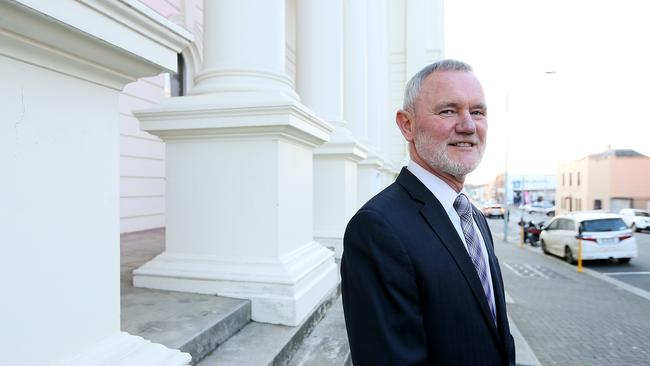 Mayor of Launceston Albert van Zetten outside the Launceston Town Hall. Picture: SAM ROSEWARNE.