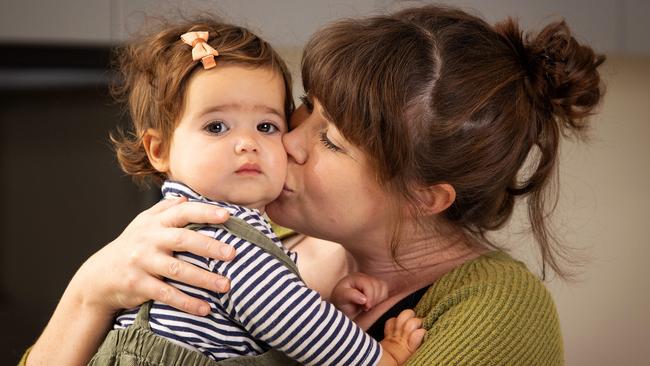 Christie Philipson with her daughter Marley, 1. Picture: Mark Stewart