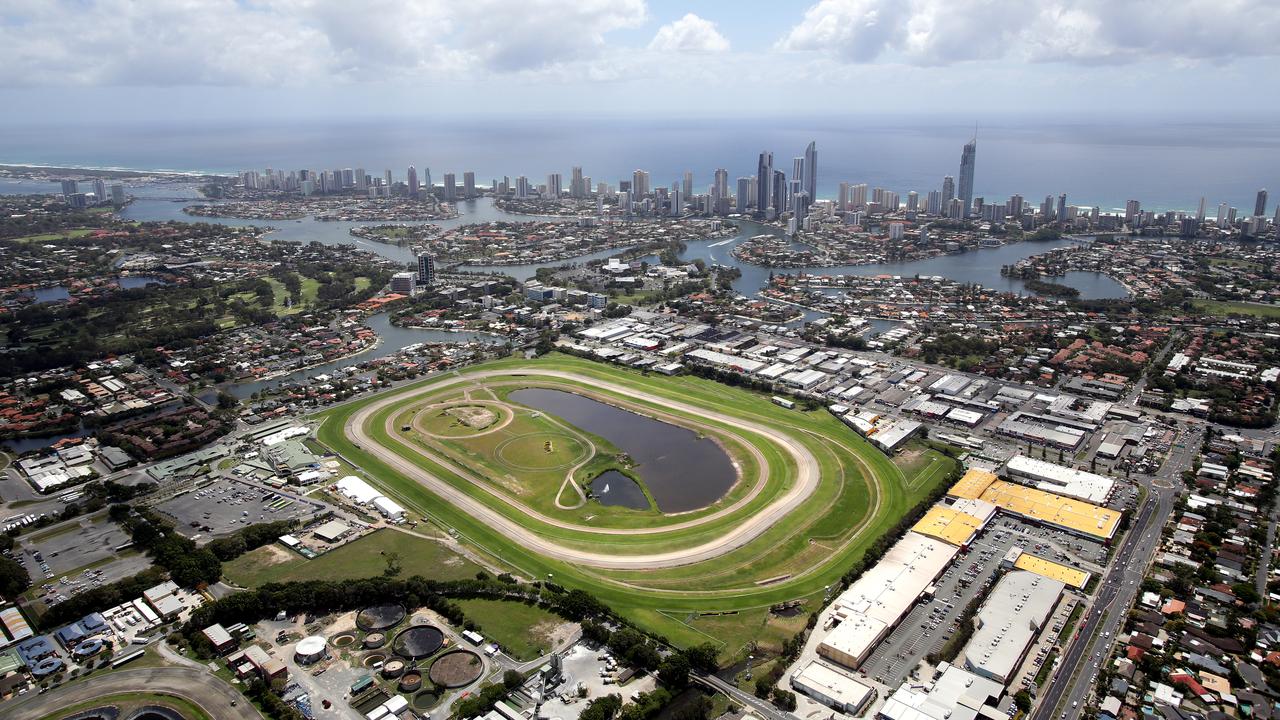 Aerial photo of the Gold Coast Turf Club. Picture: Luke Marsden.