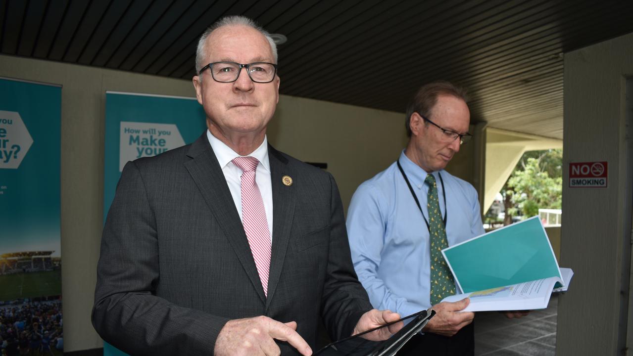 Sunshine Coast Council Mayor Mark Jamieson and councillor Rick Baberowski announced the start of community consultation for the Mass Transit Plan Options Analysis, an eight-week process which recently wrapped up.