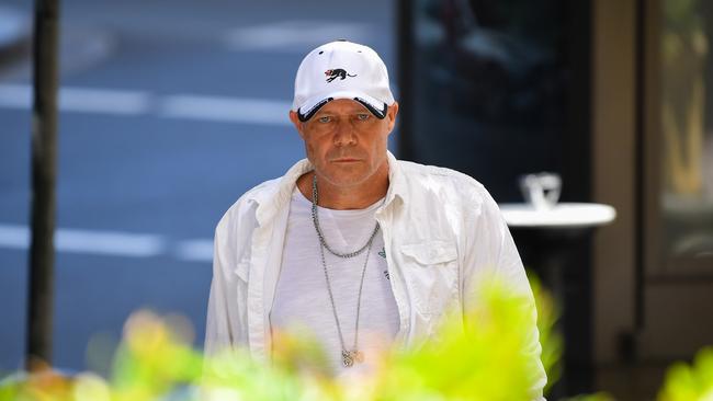 James Lafferty returns to the Downing Centre Local Court after a lunch break in Sydney, Tuesday, February 18, 2020. Lafferty is accused of stalking singer Delta Goodrem. (AAP Image) NO ARCHIVING