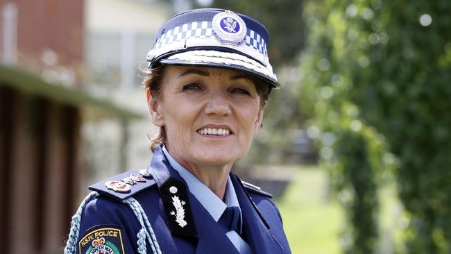 Ms Webb was sworn in as the state’s first female police commissioner in February. Picture: Jonathan Ng