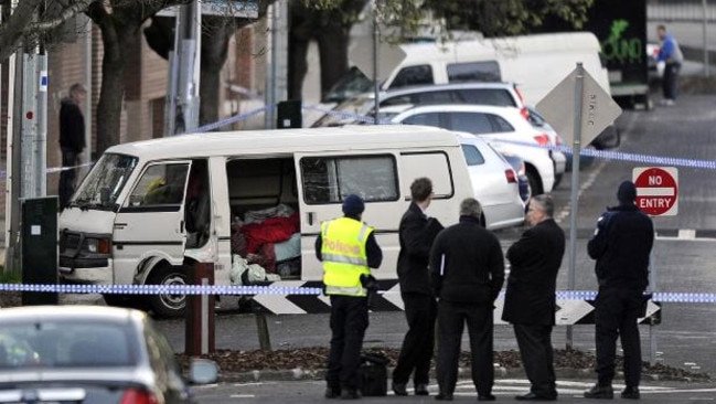 Tracy Connelly's body was found in the van she lived in on Greeves Street, St Kilda near the street workers’ beat. Picture: Herald Sun