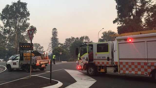 BLOCKED OFF: Residents are unable to get back into Tewantin, with roadblocks set up at the end of St Andrew's Drive.