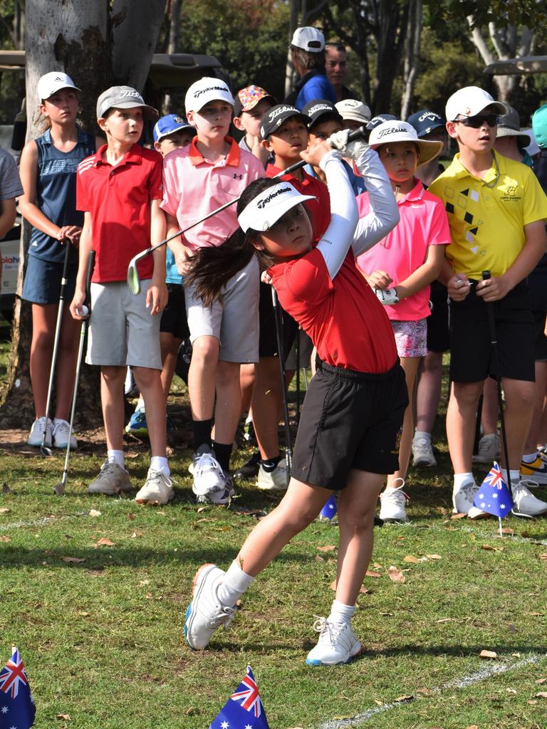 Players take part in a shootout at the Rockhampton Golf Club in the lead-up to the US Kids Golf Foundation Australian Open being played on September 27 and 28.