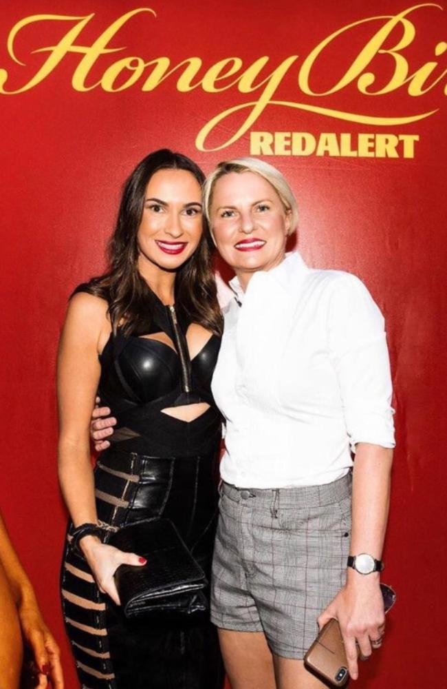 Managing director of Honey Birdette Eloise Monaghan (right) with wife Natalie.