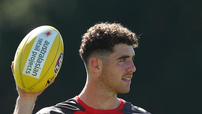 Sam Flanders training with the Gold Coast Suns.