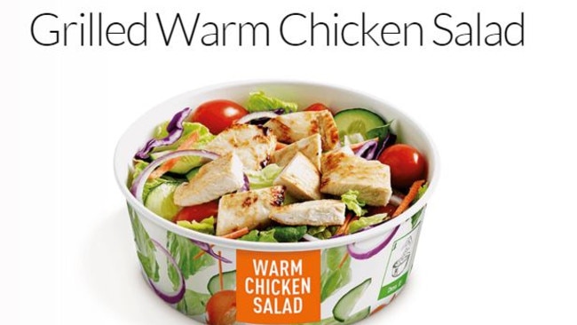 McDonald’s Australia currently offers a warm chicken salad and a garden salad.