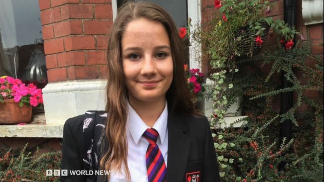 14-year-old Molly Russell who took her own life in 2017. Picture: Flash/BBC