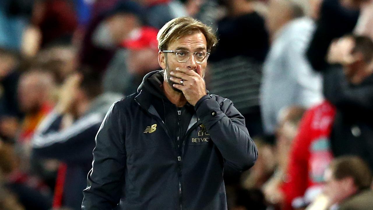 Jurgen Klopp, Manager of Liverpool reacts