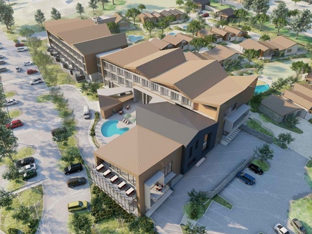 A 100-room luxury hotel would be built at Sandy Creek Golf Club in the Barossa, under a proposal. Picture: ESD Planning and Design