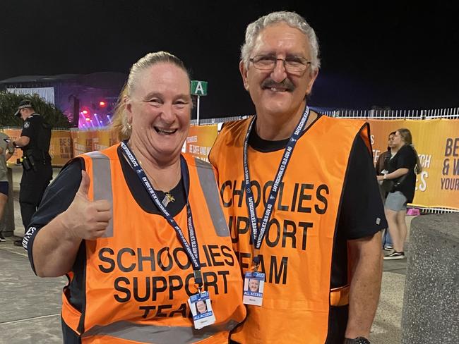 Karen and Norm Buttigieg volunteer for Schoolies 2022.