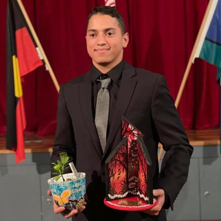 NAIDOC AWARDS: Tyreece Hiles received the Youth of Year award at the 2021 NAIDOC Week awards ceremony.