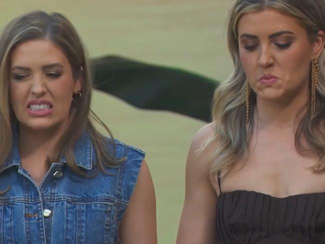 Eliza and Liberty bear the brunt of this week's harsh judging. Picture: Channel Nine