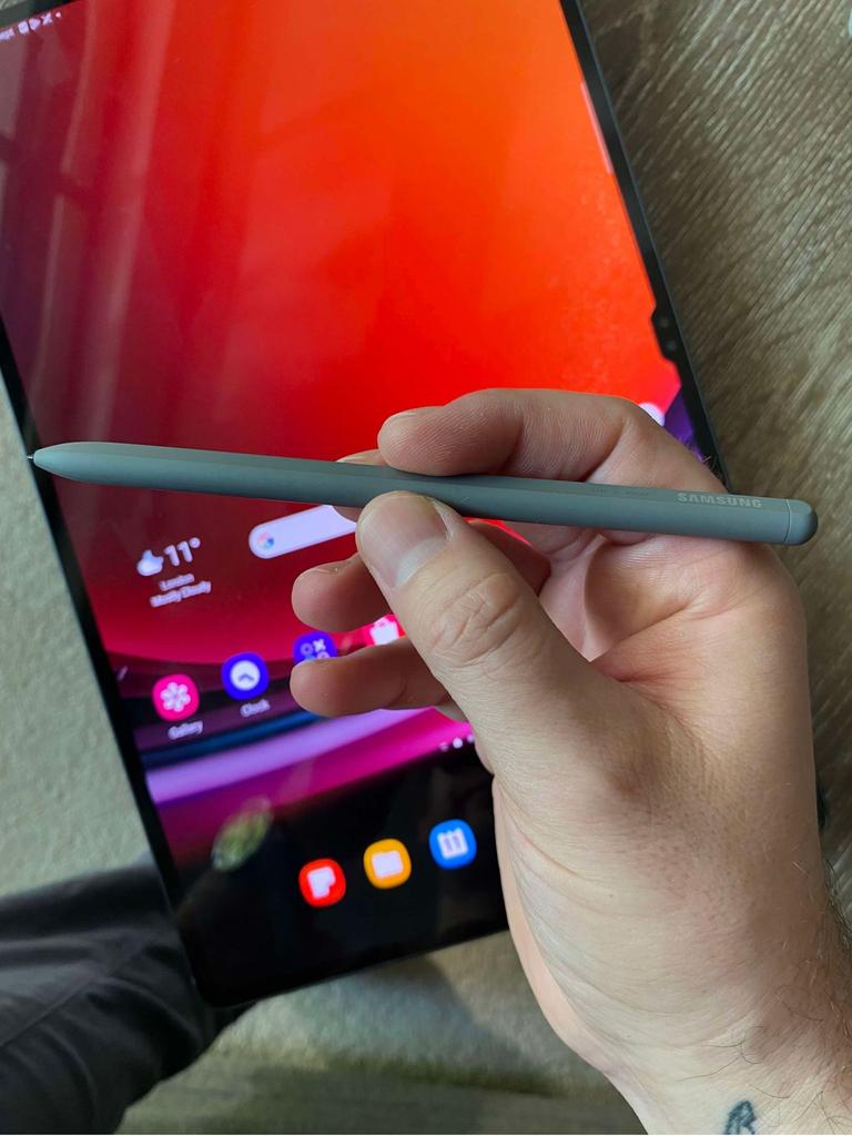 The S Pen pairs well with the Samsung Galaxy Tab S9 Ultra. Picture: Troy Nankervis