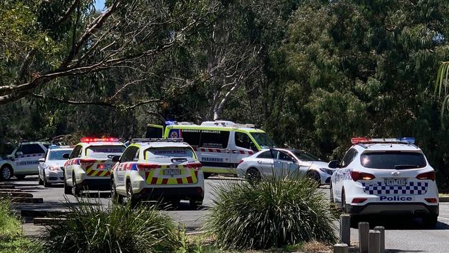 A man has been rushed to hospital following an incident at Braeside Park. Picture: Supplied