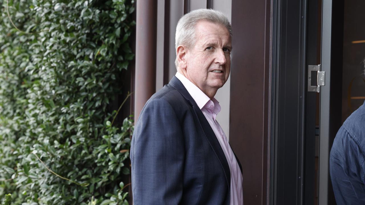 former NSW Premier Barry O’Farrell arrives at Olea Bistro in Lindfield. Picture: Richard Dobson
