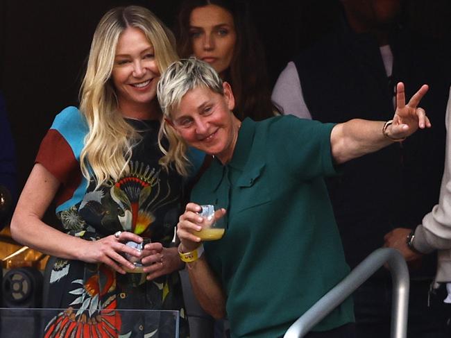 Portia de Rossi and Ellen DeGeneres. Picture: Ronald Martinez/Getty Images