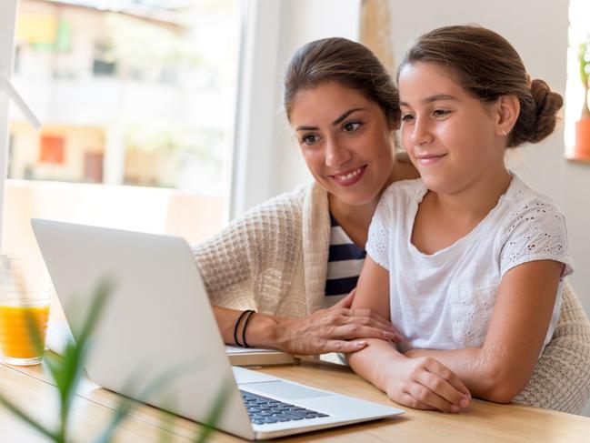 KIDS NEWS. School Student Broadband Initiative. Mother spending quality time with daughter. Picture: iStock