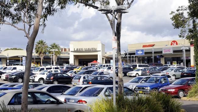 The men met in the carpark of Lake Haven Shopping Centre.